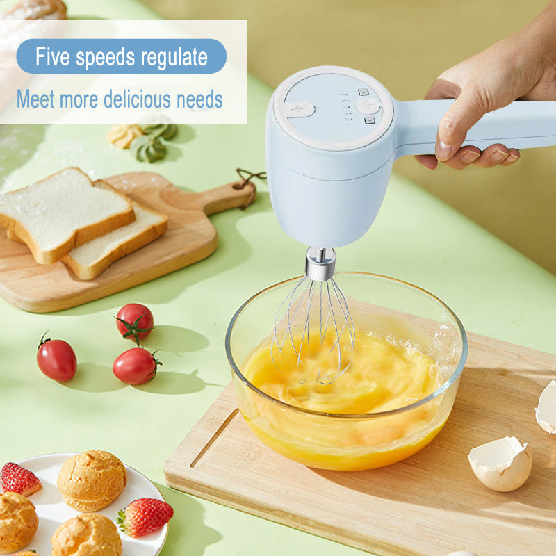 Cordless Hand Mixer 5-speed Usb Rechargeable with 2 Stainless steel Wh –  MXMBLENDER