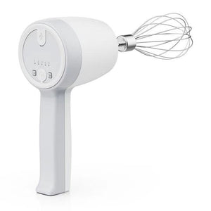 Lightweight Electric Hand Mixer Handheld Egg Beater in Grey&White