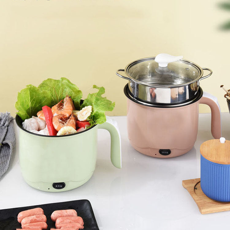 Mini Ramen Cooker Electric Hot Pot, 1L Capacity Portable Pot Cooker for  Steaming