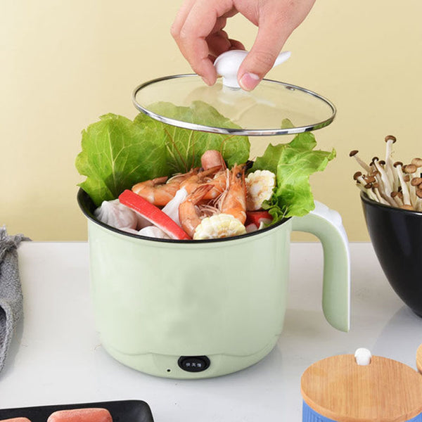 Electric Hot Pot Rapid Noodles Cooker Multi-Functional Mini Pot 1L